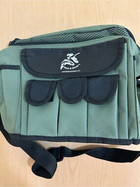 Field & Stream Olive Green and Black Men’s Messenger Bag with Front Pouches